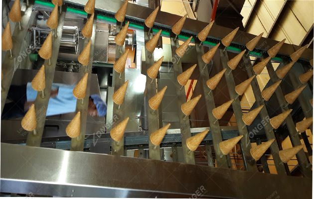 Автоматическая вафельных конус изделия оборудование Модель A (вафельные конусы пределах 145 мм в длину)